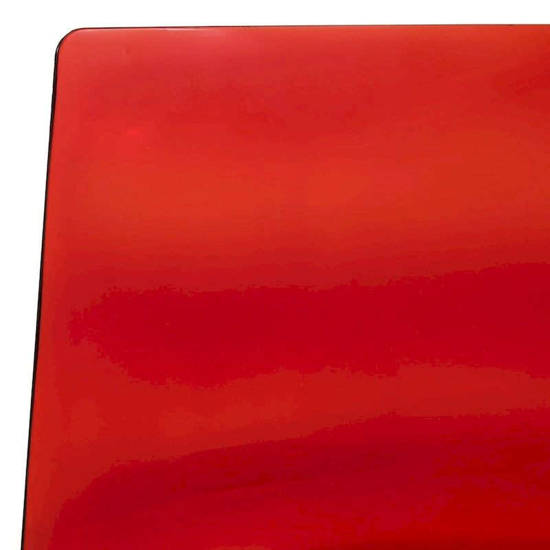 Chaise de salle à manger en acrylique avec pieds chromés Chaise d'appoint moderne Design vague d'eau