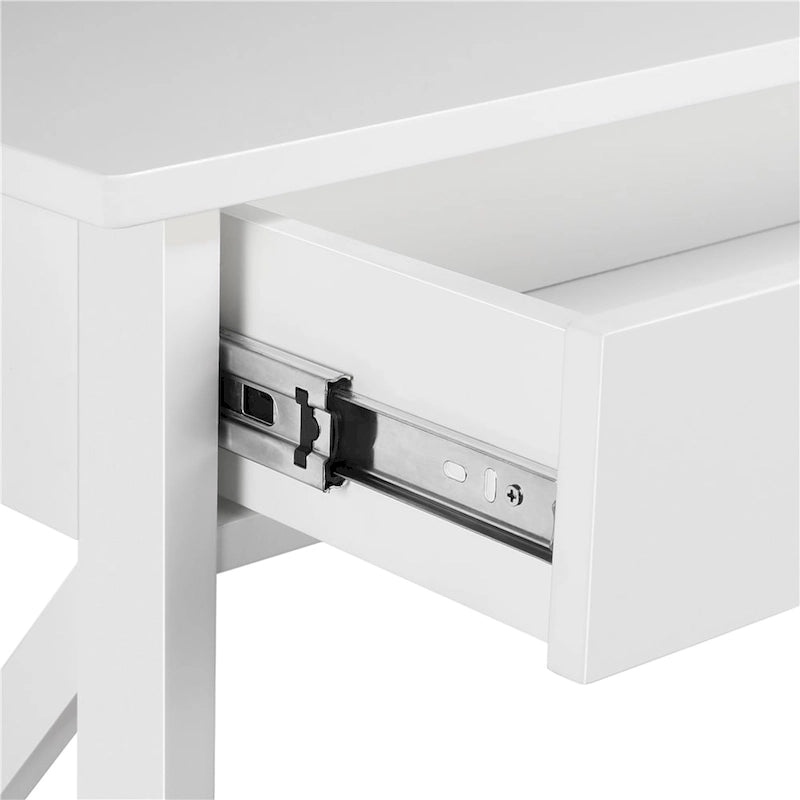 Console en bois avec prise de courant et 2 étagères Table d'entrée
