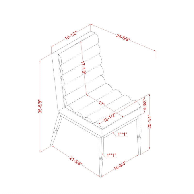 Chaise de salle à manger moderne capitonnée en velours blanc avec cadre en métal