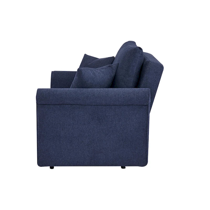 Fauteuil convertible en lit simple avec matelas pliant, rembourré et classique