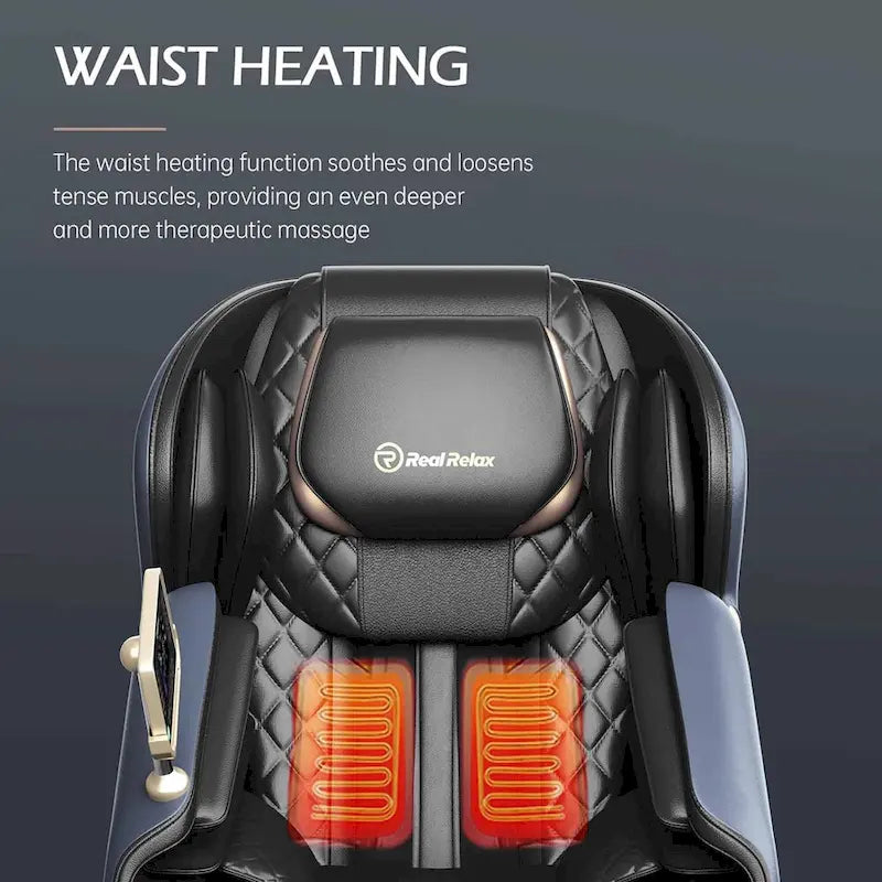 Fauteuil de massage corporel gravité zéro avec double rail en S
