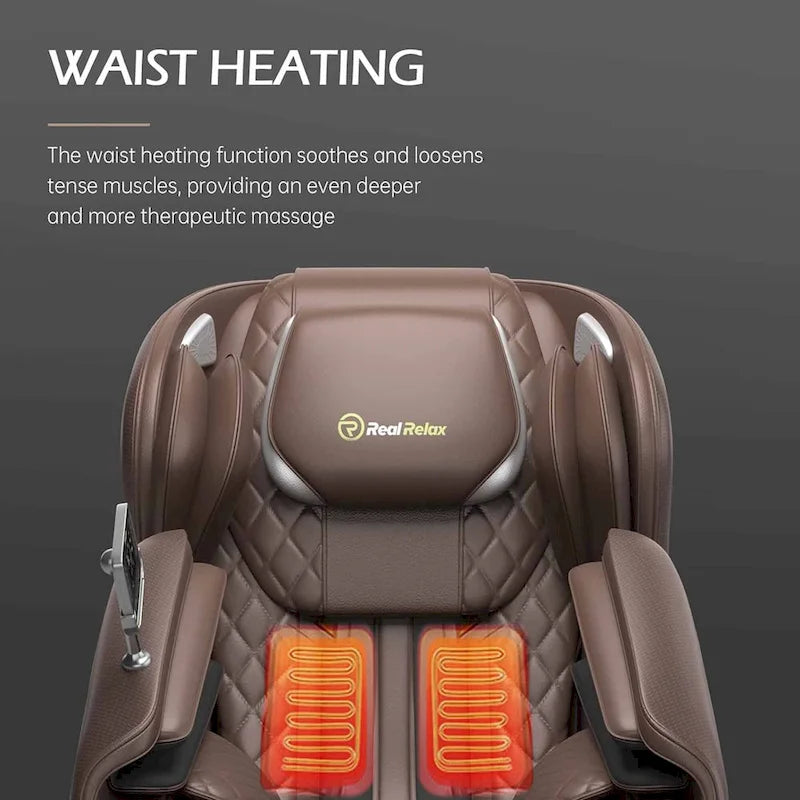 Fauteuil de massage corporel gravité zéro avec double rail en S