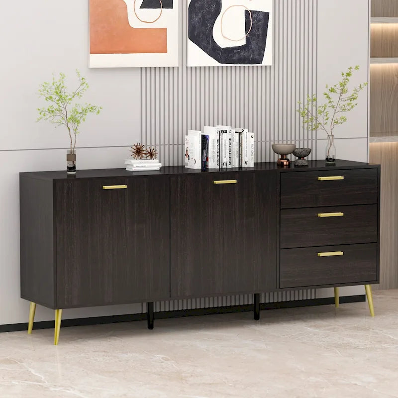Buffet Bahut avec 3 Tiroirs et 2 Portes