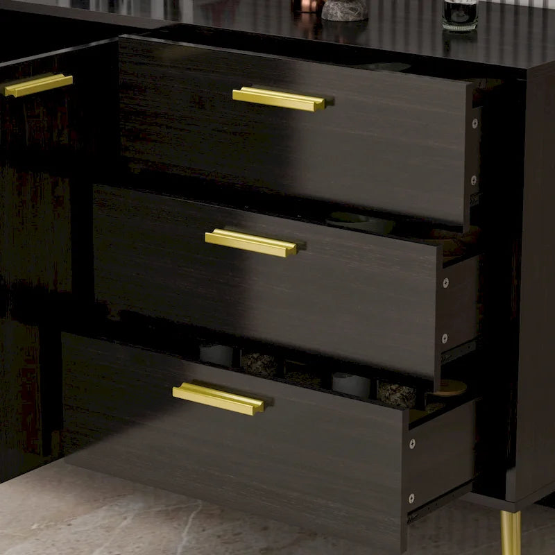 Buffet Bahut avec 3 Tiroirs et 2 Portes
