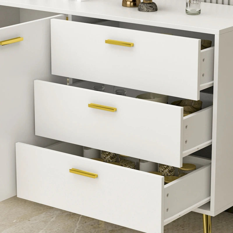Buffet Bahut avec 3 Tiroirs et 2 Portes