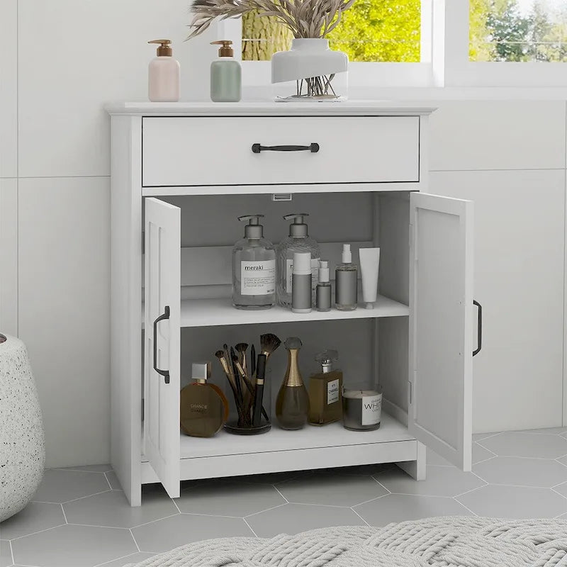 Meuble de rangement autoportant pour salle de bain