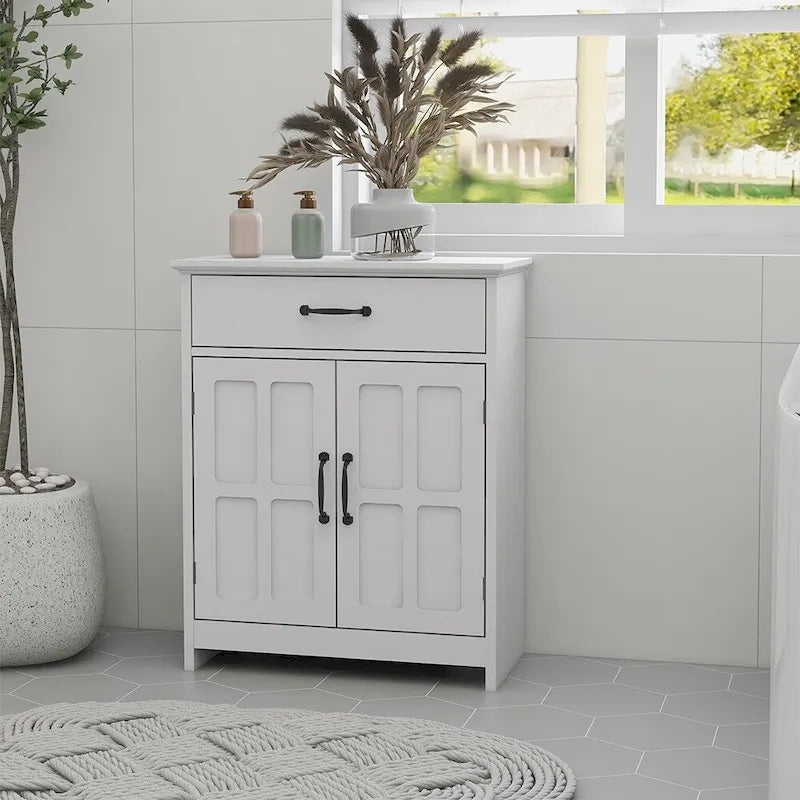 Meuble de rangement autoportant pour salle de bain