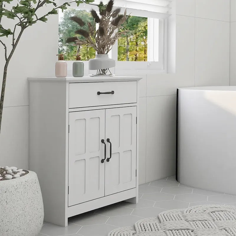 Meuble de rangement autoportant pour salle de bain