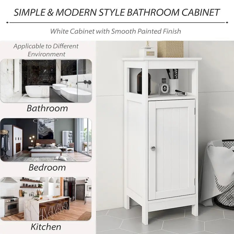 Meuble de rangement autoportant pour salle de bain