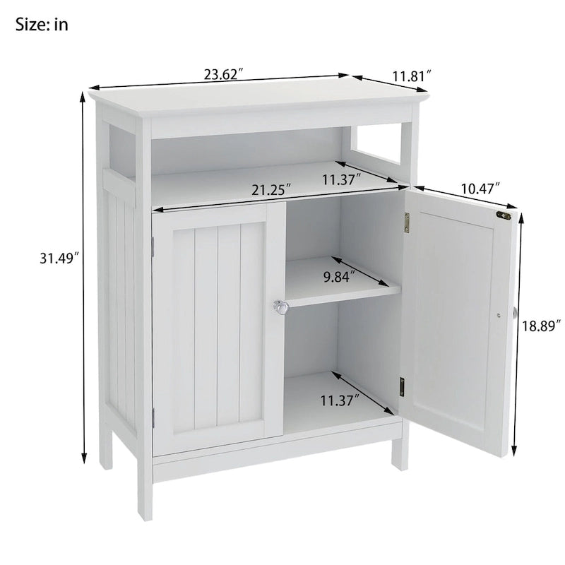 Meuble de rangement autoportant pour salle de bain
