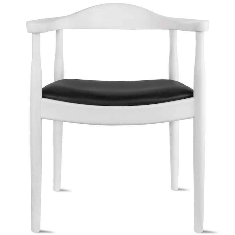 Chaise de salle à manger moderne du milieu du siècle en chêne massif