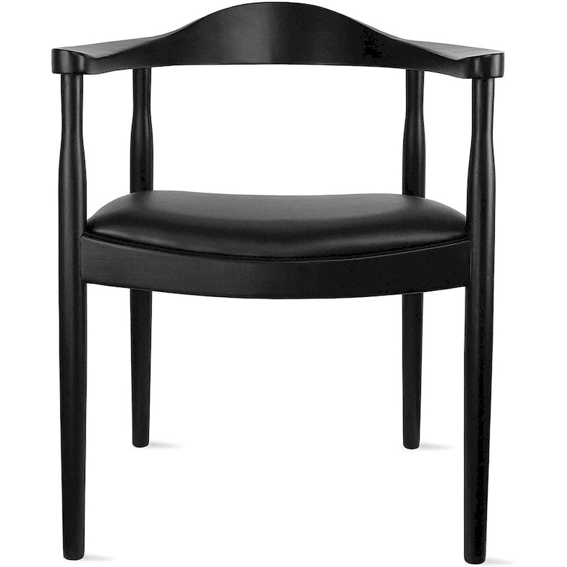 Chaise de salle à manger moderne du milieu du siècle en chêne massif