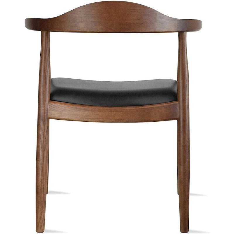 Chaise de salle à manger moderne du milieu du siècle en chêne massif