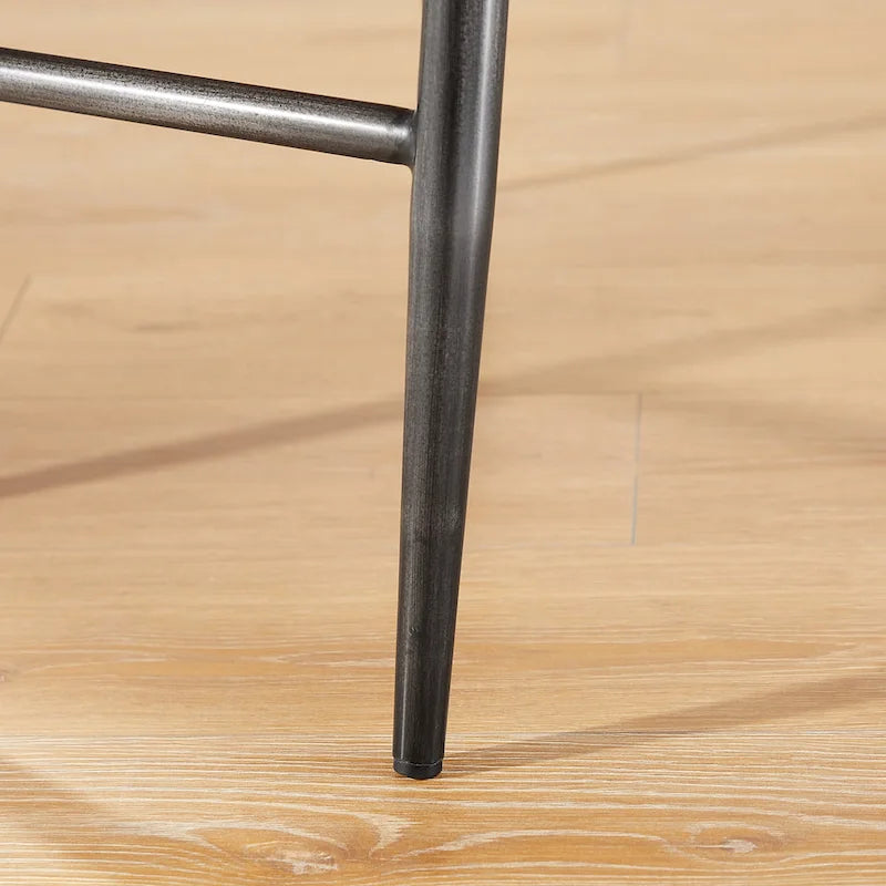 Fauteuil d'appoint en cuir véritable style moderne du milieu du siècle