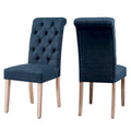 Chaise de salle à manger capitonnée en lin Parsons, style moderne du milieu du siècle