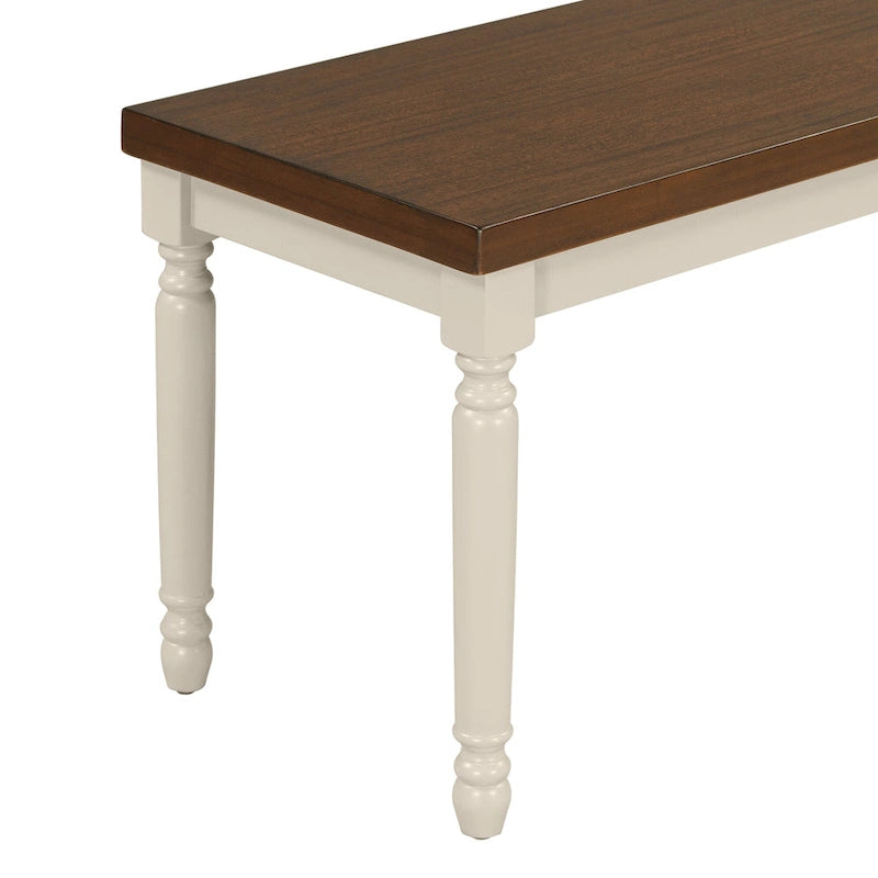 Table à manger rustique en bois de ferme avec finition vieillie