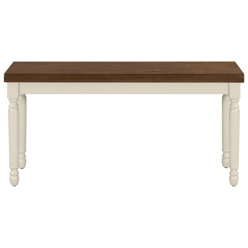 Table à manger rustique en bois de ferme avec finition vieillie