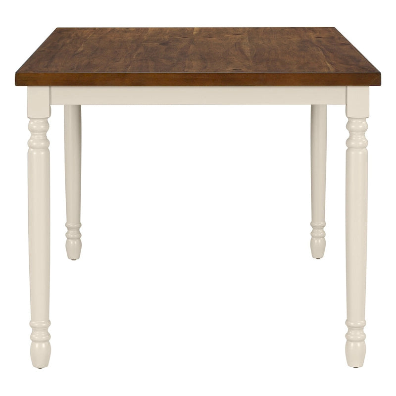 Table à manger rustique en bois de ferme avec finition vieillie
